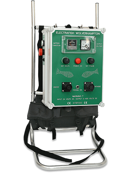 EFBP400 The Backpack Fishing Machine for Low Conductivity Waters Electrafish